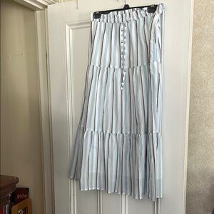 Striped Blue and White J Crew Women’s Skirt. Size xs